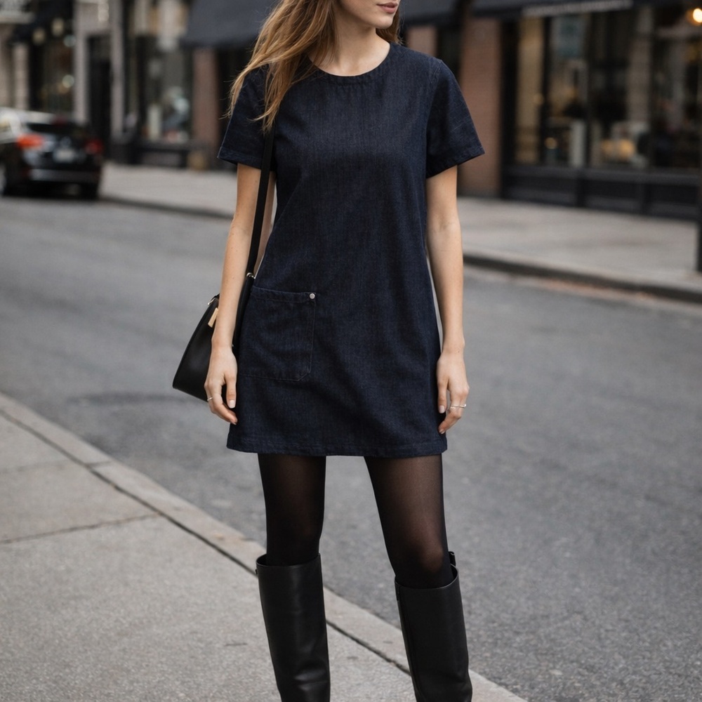 Rag & Bone Ryder Dark Denim Sheath Dress Size XS